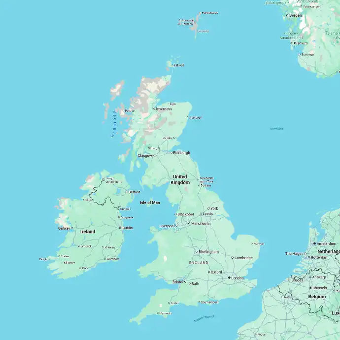 Map of the United Kingdom
